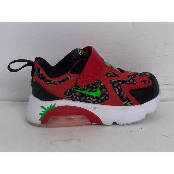 Nike Air Max 200 TD Fruit Sneakers University Red Green Spark Size 6C Toddler - Picture 7 of 10